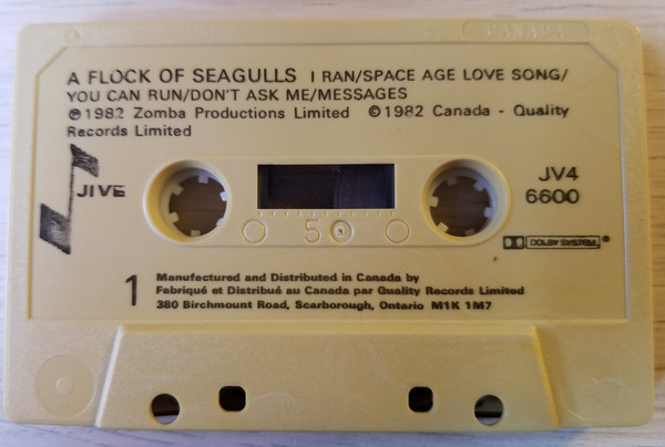 A Flock Of Seagulls - A Flock Of Seagulls [Cassette] | Jive (JV4 6600) - 3