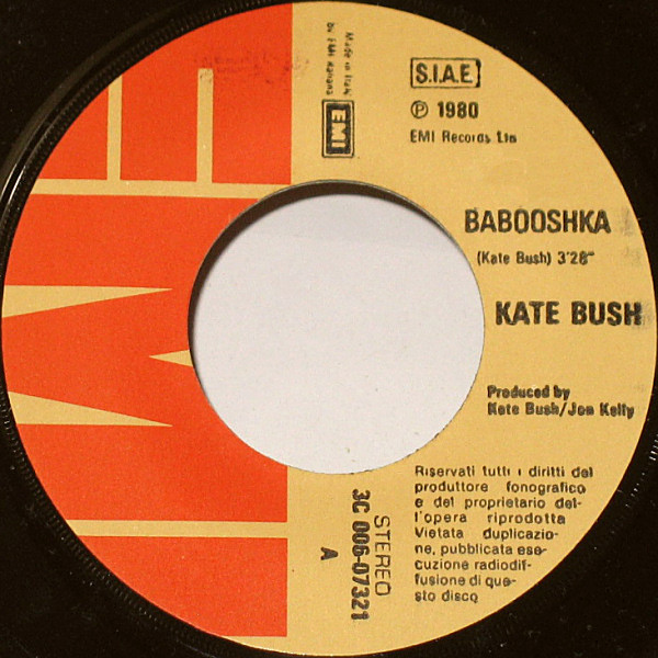 Kate Bush - Babooshka | EMI (3C 006-07321) - 3