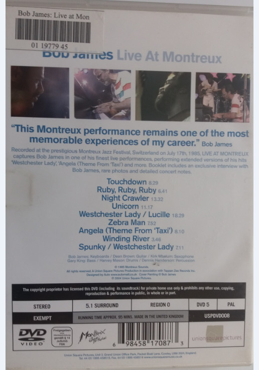 Bob James - Live At Montreux | Union Square Pictures (USPDVD008) - 2 Bob James - Live At Montreux | Union Square Pictures (USPDVD008) - 2