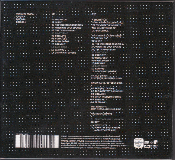 Depeche Mode - Exciter CD | Mute (DMCD10) - 2 Depeche Mode - Exciter CD | Mute (DMCD10) - 2