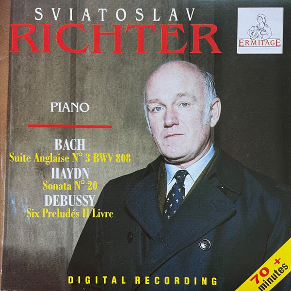 Sviatoslav Richter - Johann Sebastian Bach , Joseph Haydn , Claude Debussy - Suite Anglaise N°3 BWV 808 - Sonata N°20 - Six Préludés II Livre | Ermitage (ERM 422-2 DDD)