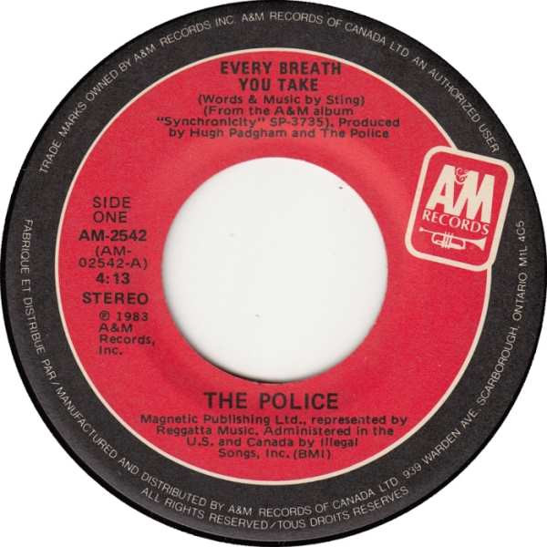 The Police - Every Breath You Take | A&M Records (AM-2542) - 3