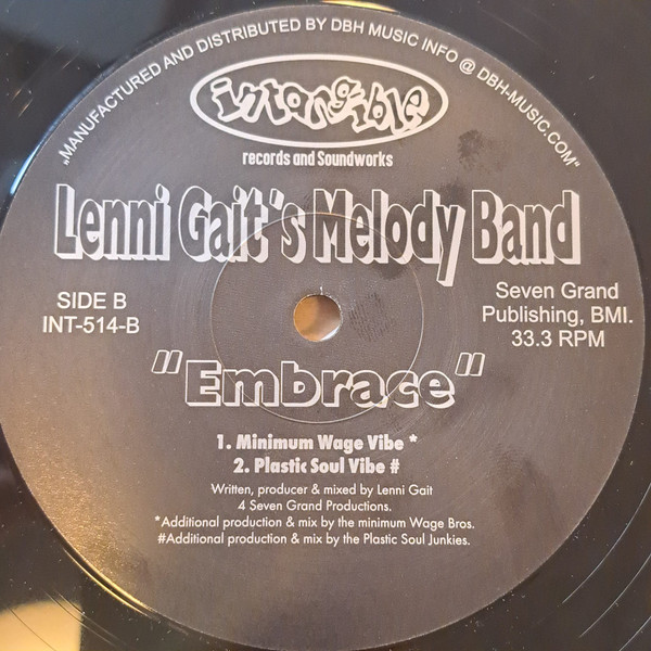 Lenni Gait's Melody Band - Embrace | Intangible Records & Soundworks (INT-514) - 2 Lenni Gait's Melody Band - Embrace | Intangible Records & Soundworks (INT-514) - 2