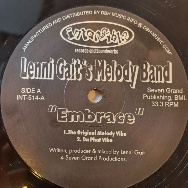 Lenni Gait's Melody Band - Embrace | Intangible Records & Soundworks (INT-514)
