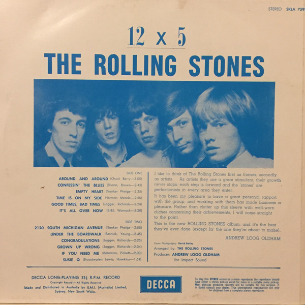 The Rolling Stones - 12 X 5 | Decca (SKLA 7591) - 2
