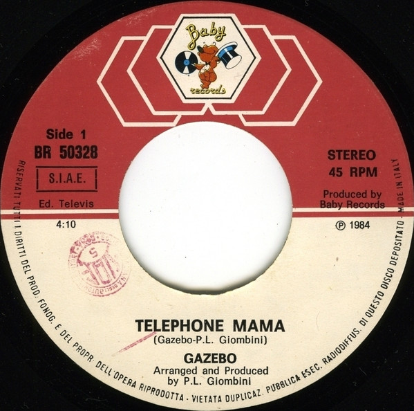 Gazebo - Telephone Mama | Baby Records (BR 50328) - 3
