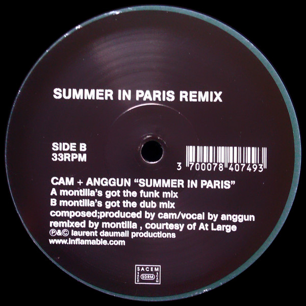 DJ Cam + Anggun - Summer In Paris Remix | Inflamable (SUMMER 003) - main