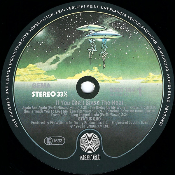 Status Quo - If You Can't Stand The Heat | Vertigo (6360 164) - 4