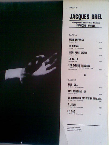 Jacques Brel - 67 | Barclay (80 334 S) - 2