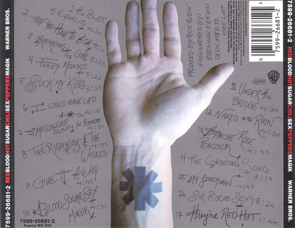 Red Hot Chili Peppers - Blood Sugar Sex Magik | Warner Bros. Records (7599-26681-2) - 2