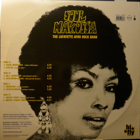 Lafayette Afro Rock Band - Soul Makossa | Hi & Fly Records (H&F 0017 PM 3001) - 2 Lafayette Afro Rock Band - Soul Makossa | Hi & Fly Records (H&F 0017 PM 3001) - 2