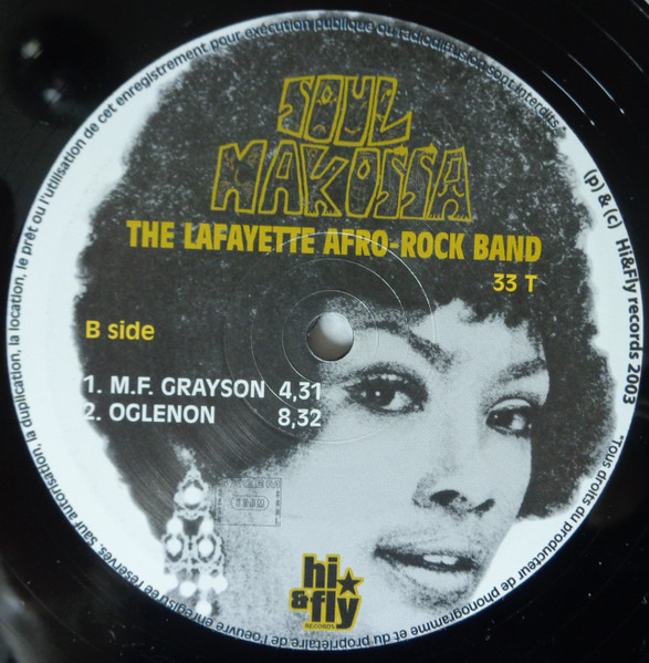 Lafayette Afro Rock Band - Soul Makossa | Hi & Fly Records (H&F 0017 PM 3001) - 4 Lafayette Afro Rock Band - Soul Makossa | Hi & Fly Records (H&F 0017 PM 3001) - 4