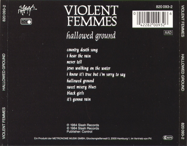 Violent Femmes - Hallowed Ground | Metronome (820 093-2) - 2