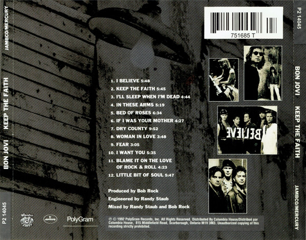 Bon Jovi - Keep The Faith | Jambco (P2 14045) - 2
