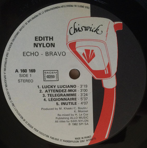 Edith Nylon - Echo, Bravo | Chiswick Records (A 160 169) - 4