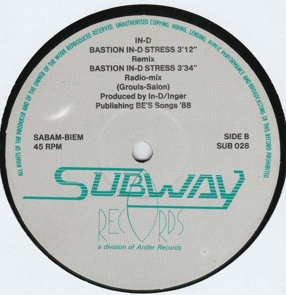In-D - Bastion In-D Stress | Subway (SUBWAY 028) - 4