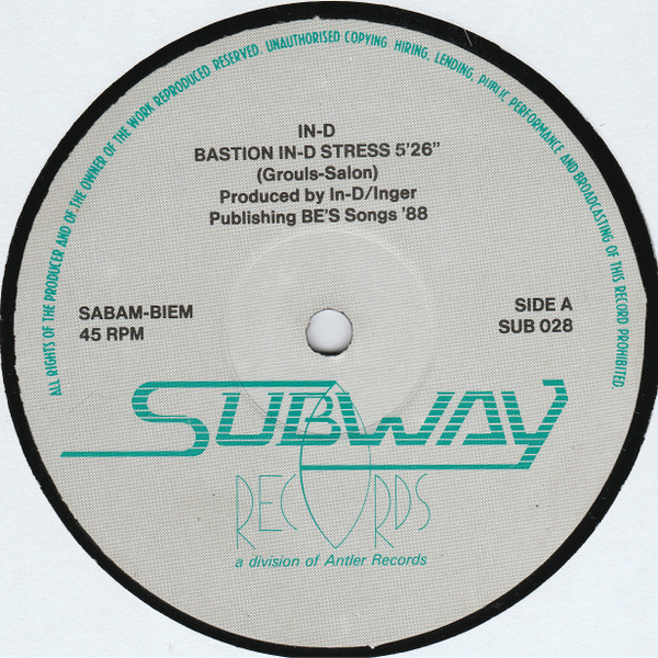 In-D - Bastion In-D Stress | Subway (SUBWAY 028) - 3