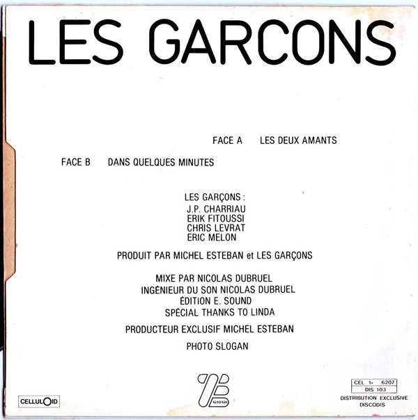 Garçons - Les Deux Amants | Celluloid (CEL 1-6207) - 2