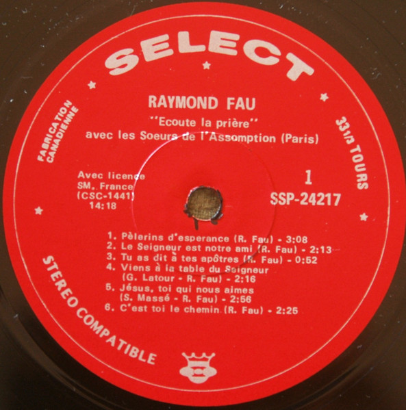 Raymond Fau - Écoute La Prière | Select (SSP-24.217) - 3 Raymond Fau - Écoute La Prière | Select (SSP-24.217) - 3