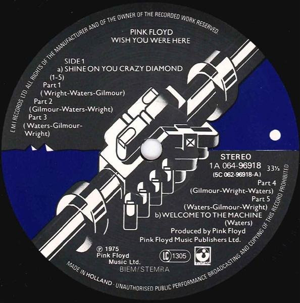 Pink Floyd - Wish You Were Here | Harvest (1 C 064-96 918) - 3
