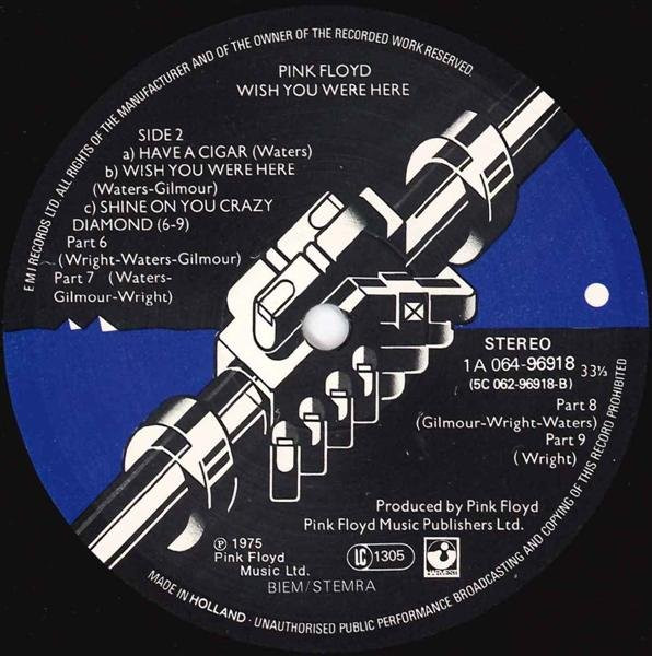 Pink Floyd - Wish You Were Here | Harvest (1 C 064-96 918) - 4