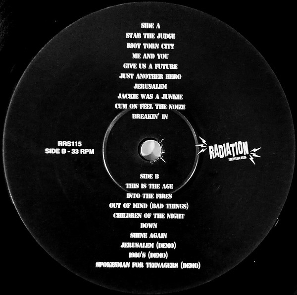 One Way System - Give Us A Future: Early Singles & Demos | Radiation Reissues (RRS 115) - 4