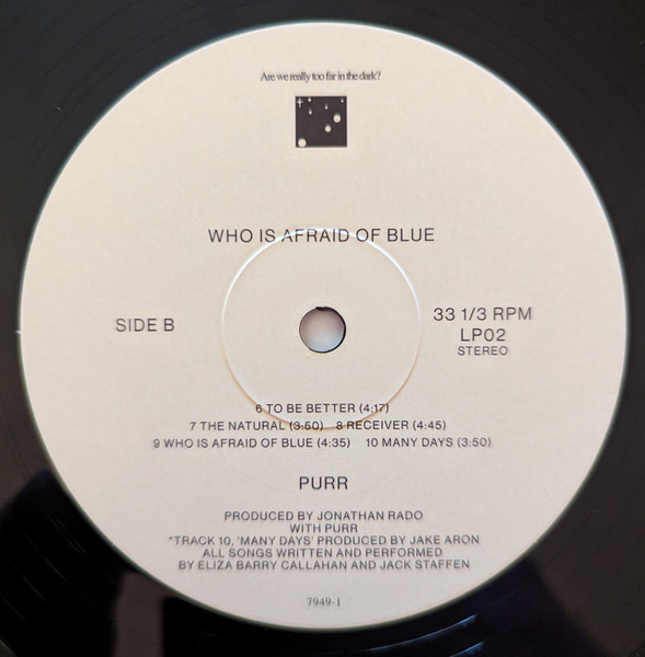 Purr - Who is Afraid of Blue? | Anti- (7949-1) - 5