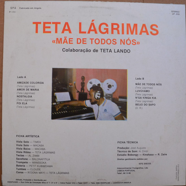 Teta Lágrimas - Mãe de Todos Nós | ENDIPU UEE (LP-010) - 2