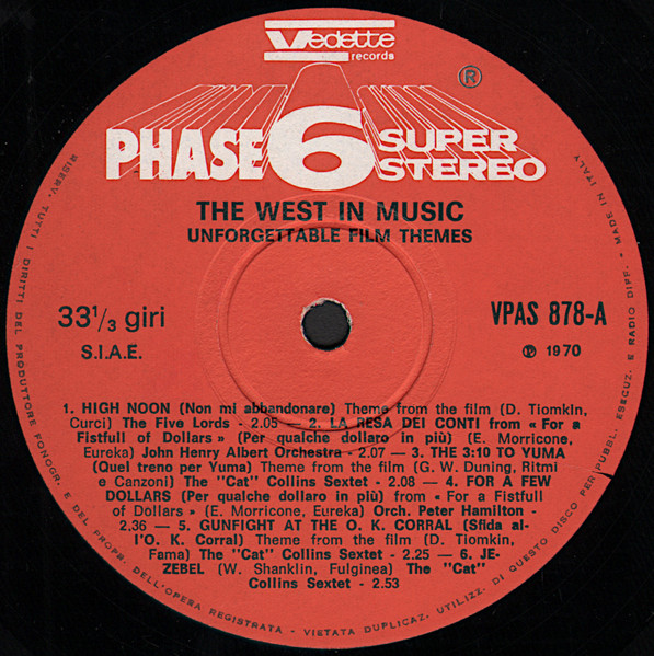 Various - The West In Music (Unforgettable Film Themes) | Phase 6 Super Stereo (VPAS 878) - 3 Various - The West In Music (Unforgettable Film Themes) | Phase 6 Super Stereo (VPAS 878) - 3
