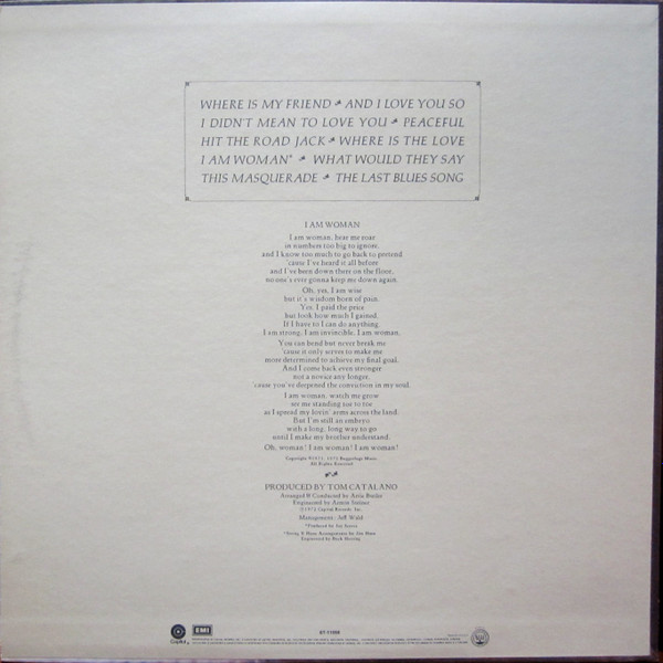 Helen Reddy - I Am Woman | Capitol Records (ST-11068) - 3 Helen Reddy - I Am Woman | Capitol Records (ST-11068) - 3