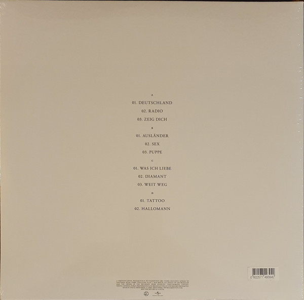 Rammstein - Untitled | Universal Music Group (0602577493942) - 2 Rammstein - Untitled | Universal Music Group (0602577493942) - 2