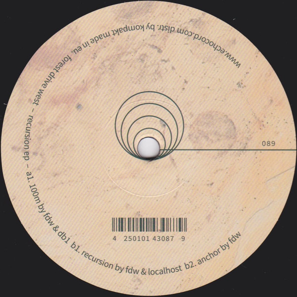 Forest Drive West - Recursion EP | Echocord (Echocord 089)