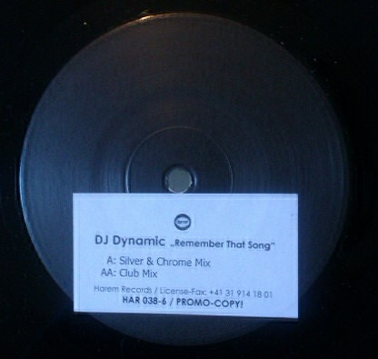 DJ Dynamic - Remember That Song | Harem Records (HAR 038-6) - 2