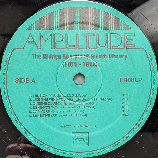 Various - Amplitude - The Hidden Sounds Of French Library (1978 - 1984) | Farfalla Records (FR08LP) - 3 Various - Amplitude - The Hidden Sounds Of French Library (1978 - 1984) | Farfalla Records (FR08LP) - 3