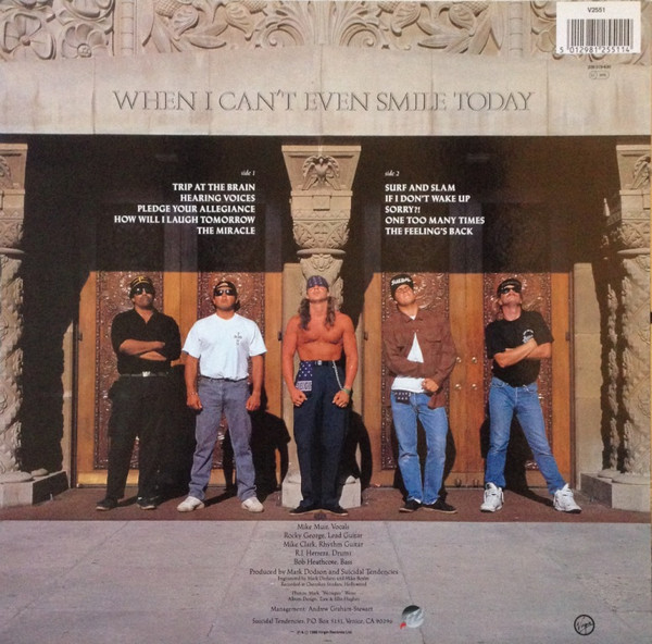 Suicidal Tendencies - How Will I Laugh Tomorrow... When I Can't Even Smile Today | Virgin (V2551) - 2