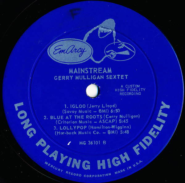Gerry Mulligan And His Sextet - Mainstream Of Jazz | EmArcy (MG 36101) - 4 Gerry Mulligan And His Sextet - Mainstream Of Jazz | EmArcy (MG 36101) - 4