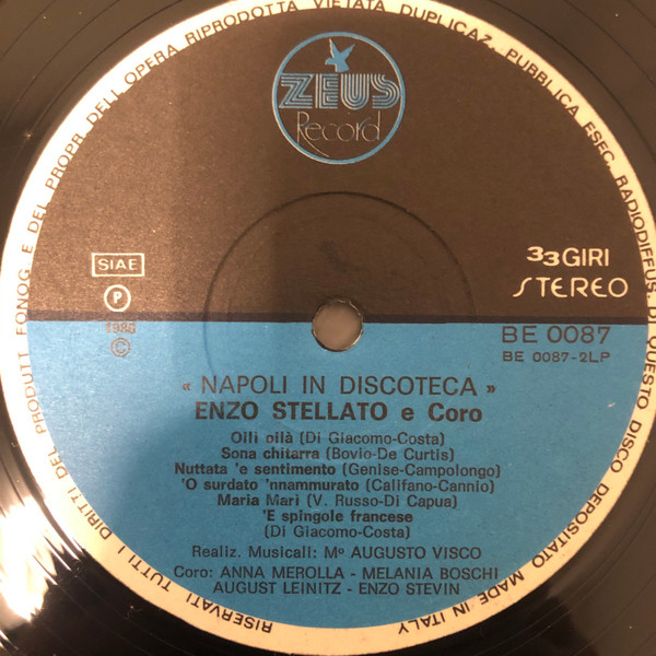 Enzo Stellato - Napoli In Discoteca 2° Volume | Zeus Record (BE 0087) - 4 Enzo Stellato - Napoli In Discoteca 2° Volume | Zeus Record (BE 0087) - 4