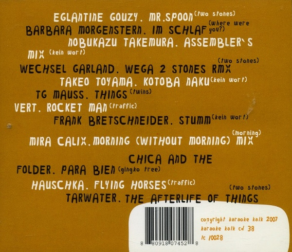 Hauschka - Versions Of The Prepared Piano | Karaoke Kalk (karaoke kalk cd 38) - 3 Hauschka - Versions Of The Prepared Piano | Karaoke Kalk (karaoke kalk cd 38) - 3