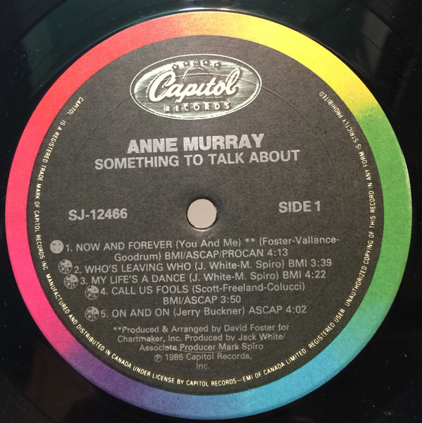 Anne Murray - Something To Talk About | Capitol Records (SJ-12466) - 3 Anne Murray - Something To Talk About | Capitol Records (SJ-12466) - 3