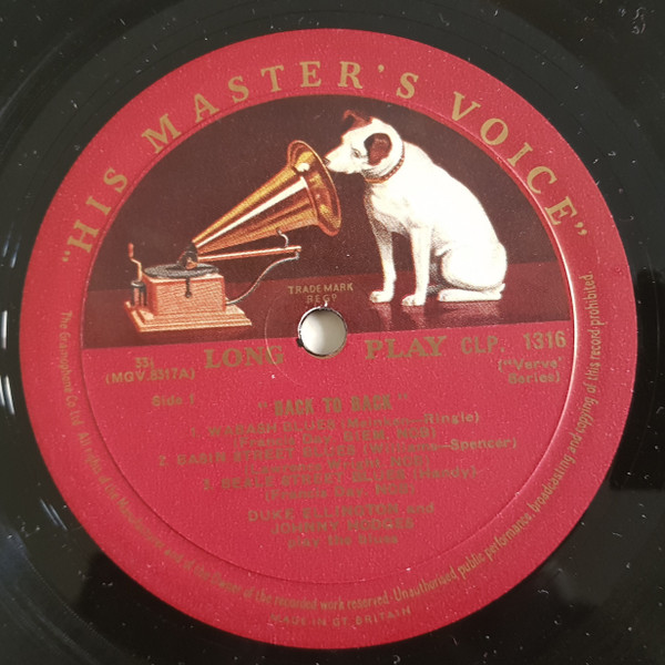 Duke Ellington & Johnny Hodges - Back To Back (Duke Ellington And Johnny Hodges Play The Blues) | His Master's Voice (CLP 1316) - 3 Duke Ellington & Johnny Hodges - Back To Back (Duke Ellington And Johnny Hodges Play The Blues) | His Master's Voice (CLP 1316) - 3
