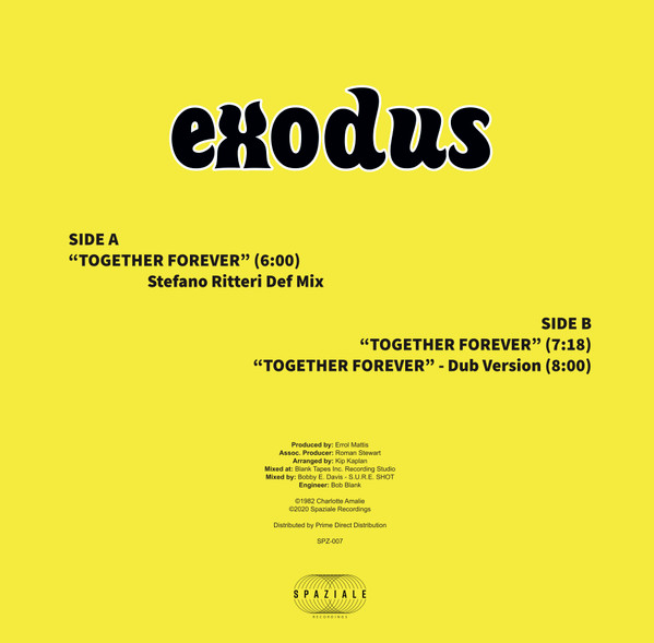 Exodus - Together Forever | Spaziale Recordings (SPZ-007) - 2