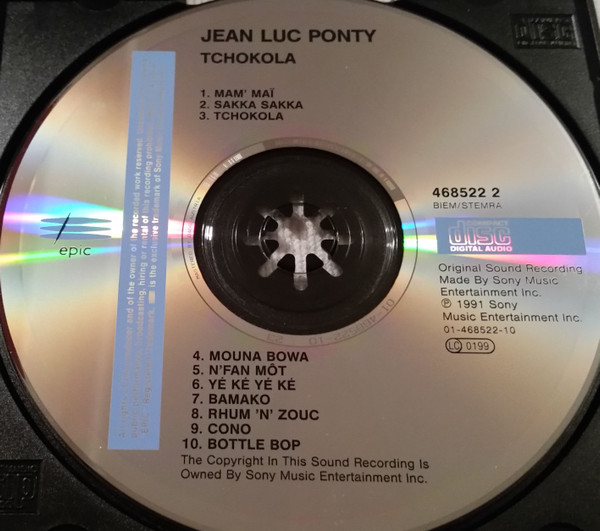 Jean-Luc Ponty - Tchokola | Epic (468522 2) - 3 Jean-Luc Ponty - Tchokola | Epic (468522 2) - 3