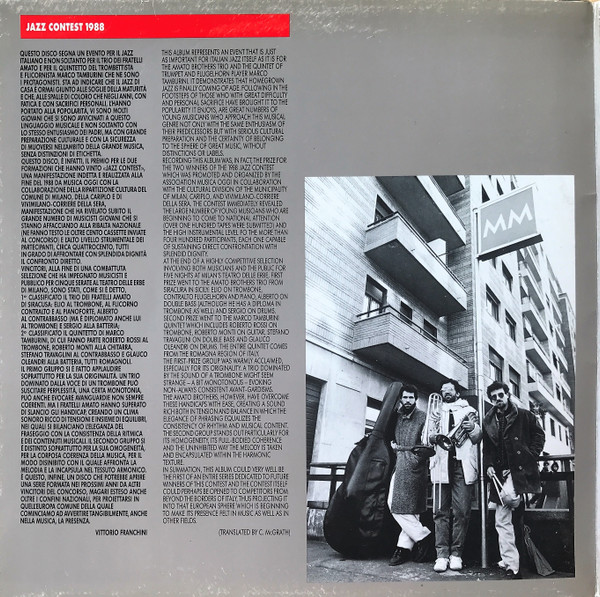 Amato Jazz Trio / Marco Tamburini Quintet - Jazz Contest '88 | Dire (FO 385) - 2 Amato Jazz Trio / Marco Tamburini Quintet - Jazz Contest '88 | Dire (FO 385) - 2