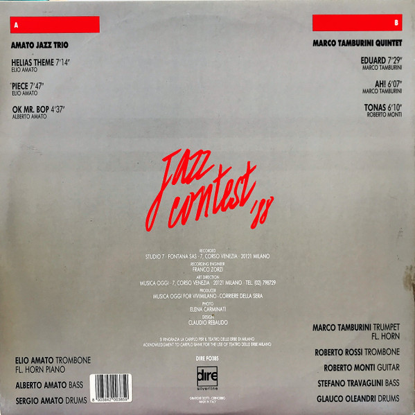 Amato Jazz Trio / Marco Tamburini Quintet - Jazz Contest '88 | Dire (FO 385) - 4 Amato Jazz Trio / Marco Tamburini Quintet - Jazz Contest '88 | Dire (FO 385) - 4