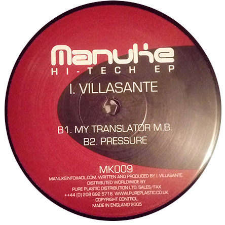 Iñaki Villasante - Hi-Tech EP | Manuke (MK 009) - 2