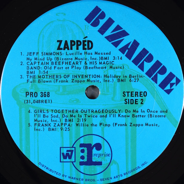Various - Zapped | Bizarre Records (PRO 368) - 4
