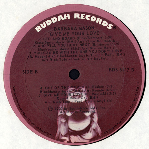 Barbara Mason - Give Me Your Love | Buddah Records (BDS 5117) - 4 Barbara Mason - Give Me Your Love | Buddah Records (BDS 5117) - 4