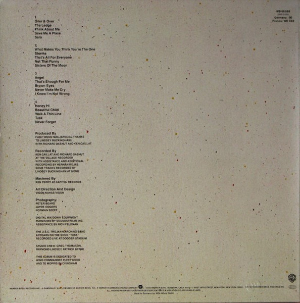 Fleetwood Mac - Tusk | Warner Bros. Records (WB 66 088) - 2 Fleetwood Mac - Tusk | Warner Bros. Records (WB 66 088) - 2