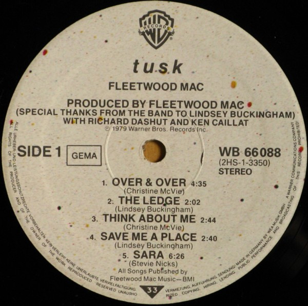 Fleetwood Mac - Tusk | Warner Bros. Records (WB 66 088) - 3 Fleetwood Mac - Tusk | Warner Bros. Records (WB 66 088) - 3
