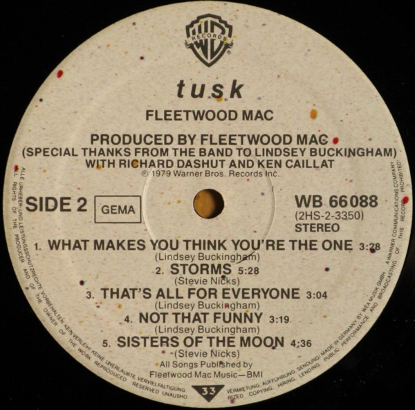 Fleetwood Mac - Tusk | Warner Bros. Records (WB 66 088) - 4 Fleetwood Mac - Tusk | Warner Bros. Records (WB 66 088) - 4